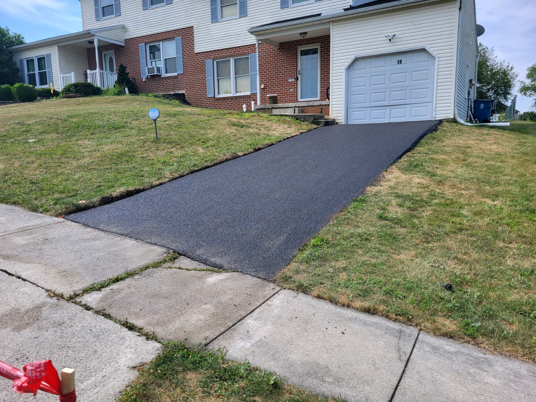 Removed and replaced driveway. Residential project in Mechanicsburg.